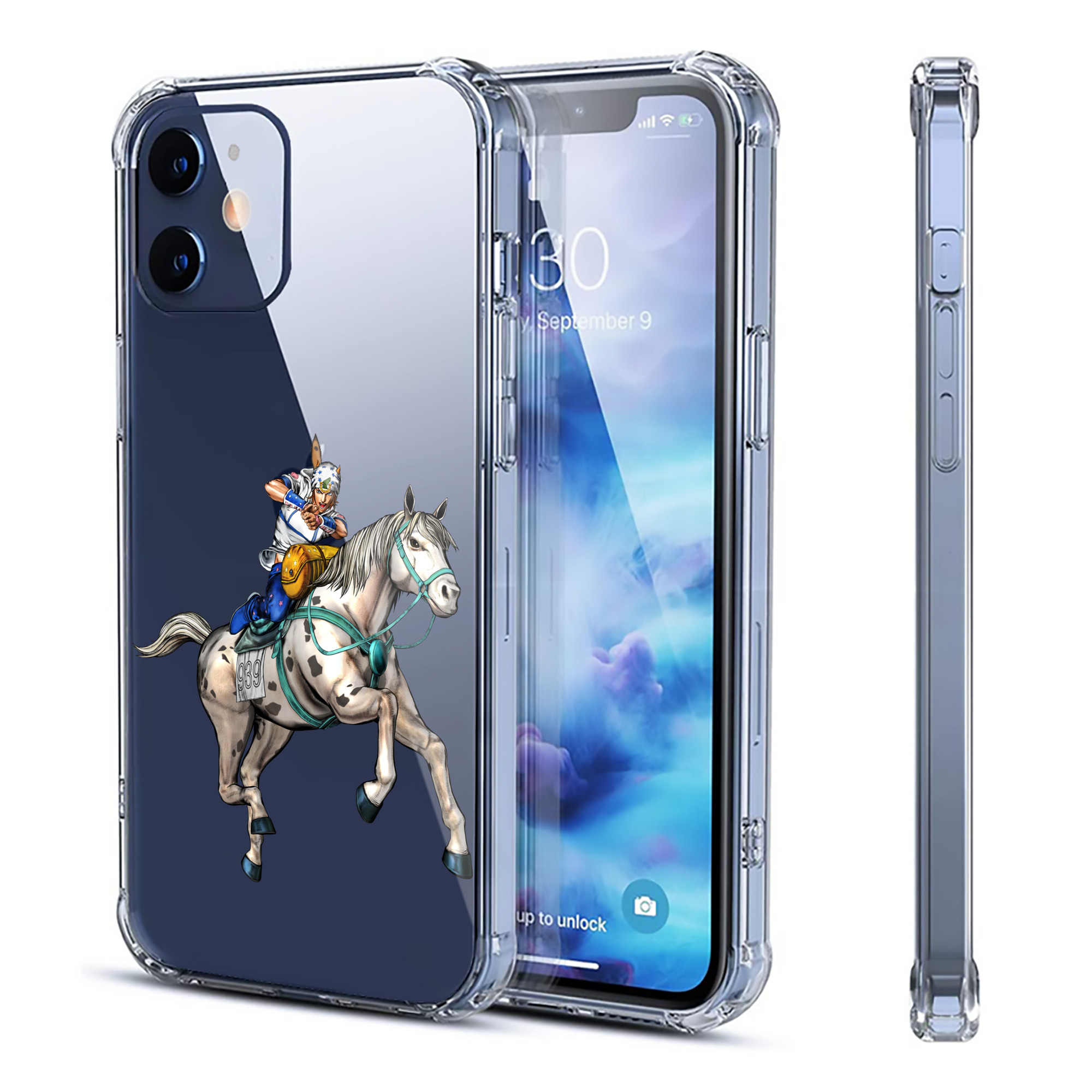 （画像用） ジョジョの奇妙な冒険 ジョナサン?ジョースター JoJo's Bizarre Adventure Jonathan Joestar 【iPhone 12シリーズ対応】透明スマホケース（クリアソフトケース）
